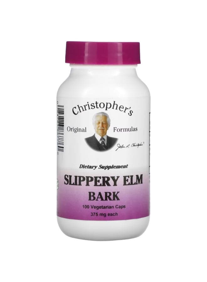 Slippery Elm Bark - 100 Vegetarian Caps