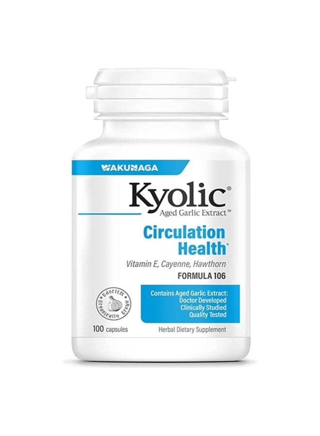 Circulation Formula 106 Aged Garlic Extract 100 Capsules