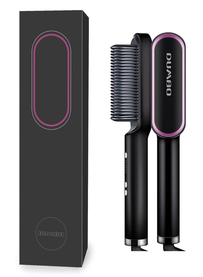 Automatic Splint Straightener ,Curling Hair Comb Black 3*27cm