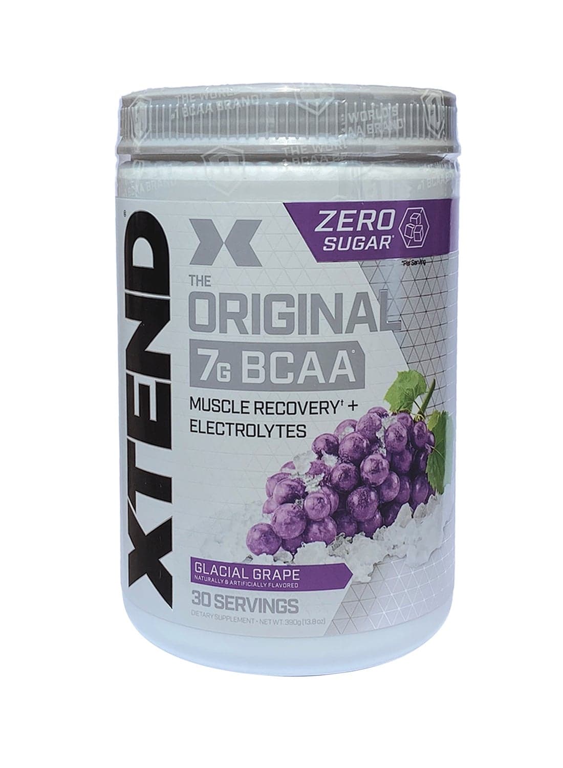 Original 7G BCAA Muscle Recovery + Electrolytes, Glacial Grape - 30 Servings - 390 grams