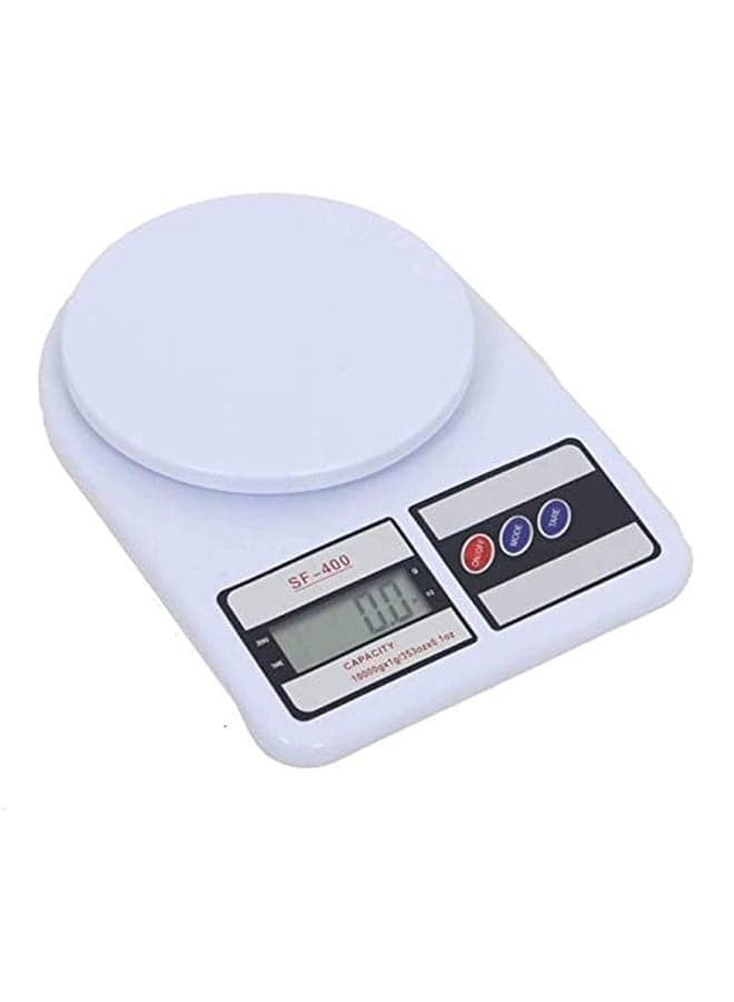 Digital Kitchen Scale White White