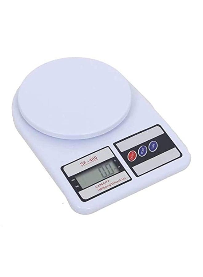 Digital Kitchen Scale White White