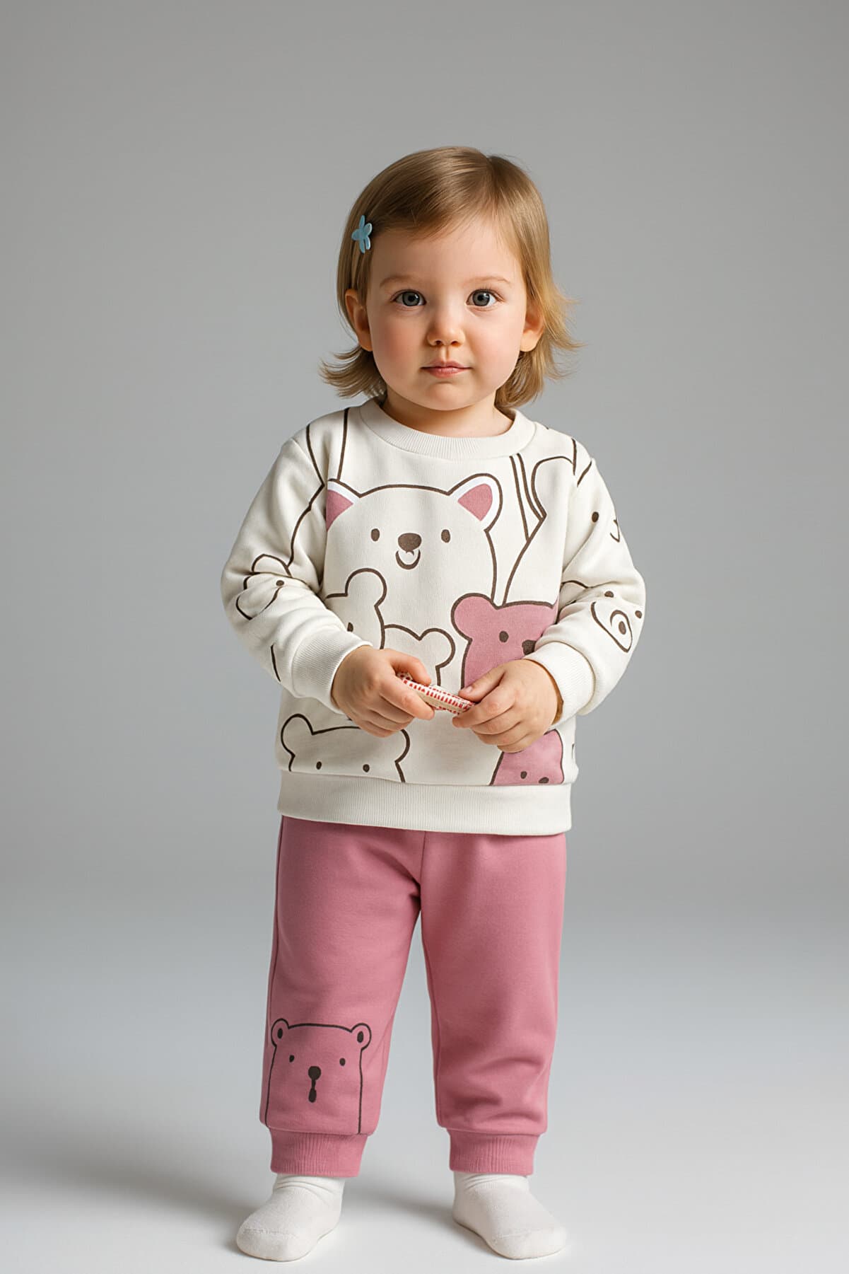 Smile Bear Nose 2 Pack Unisex Baby Bottom and Top Set