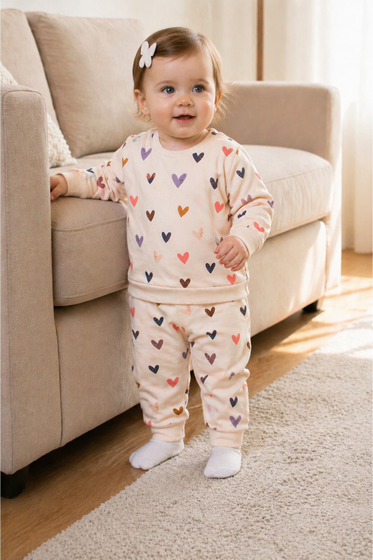 Organic Fabric Patterned 2-Piece Baby Set