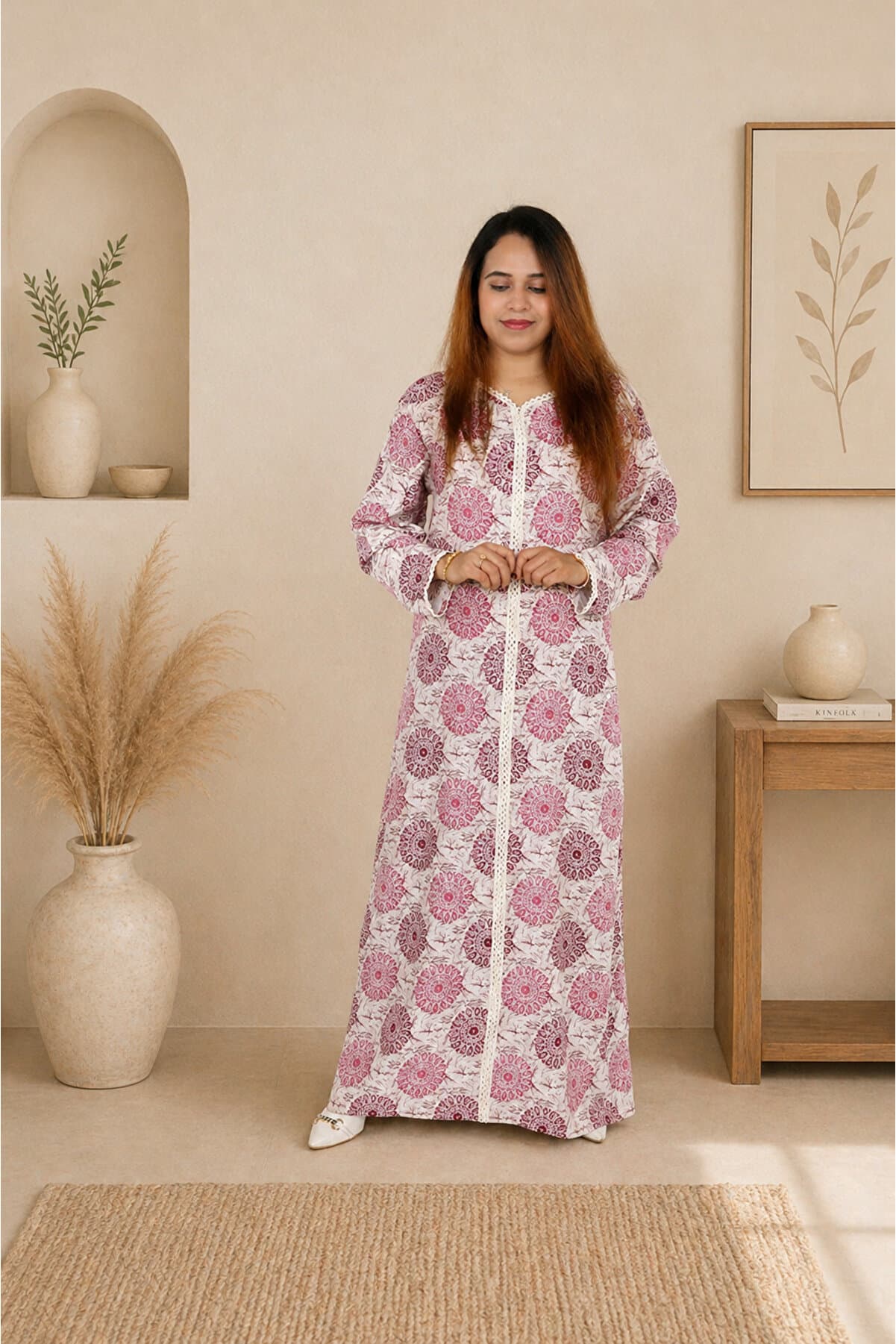 Jalabiya For Women Full Sleeve Soft Cotton Material Daily Wear For Ladies