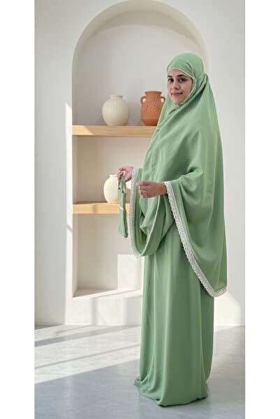 Two Pieces Islamic prayer dress for women - Jilbab 2 PIECE For Umrah -prayer set And Travel gift