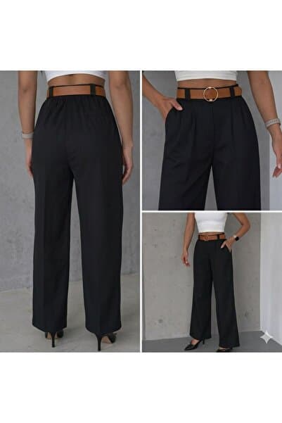 Cotton Gabardi̇n K Belt İ Bo Wide-Leg Antolon