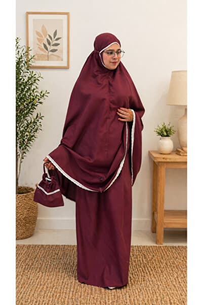 Two Piece Islamic Prayer Dress For Women Umrah Essential Easy To Wear Best To Gift