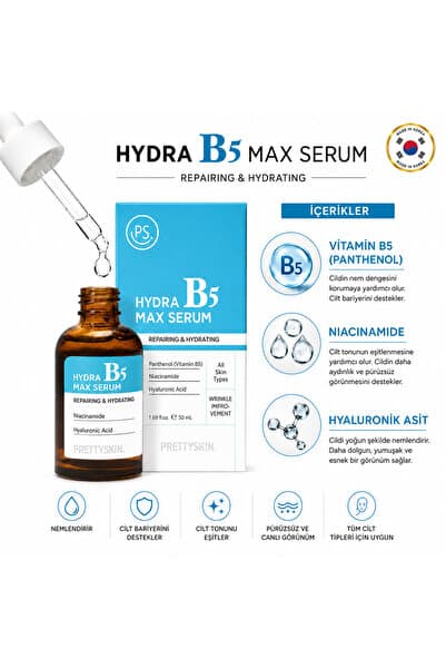 Hydra B5 Max Serum 50ml | Niacinamide 10% & Panthenol 10% Moisturizing Anti-Blemish Facial Serum