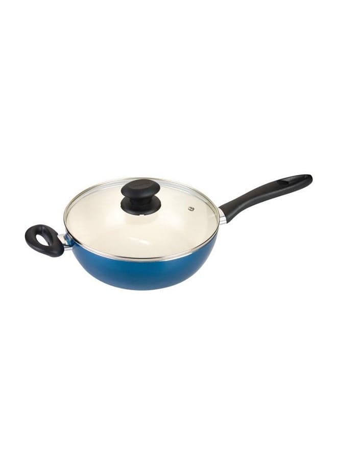 Eco Presto Fry Pan With Lid Blue 24cm