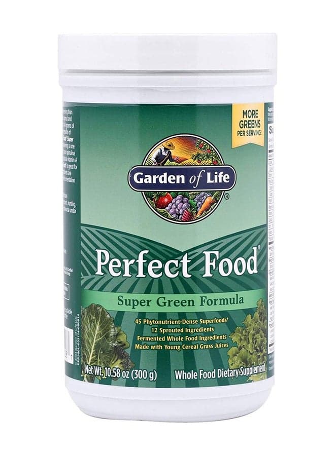 Perfect Food Super Green Formula Whole Food More Greens Per Serving 300G