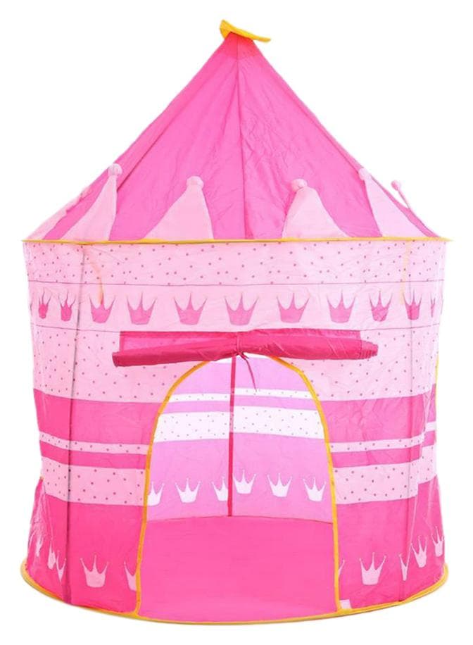 High-Quality, Portable And Foldable Castle Tent House For Toddlers, Pink 105x105x135cm