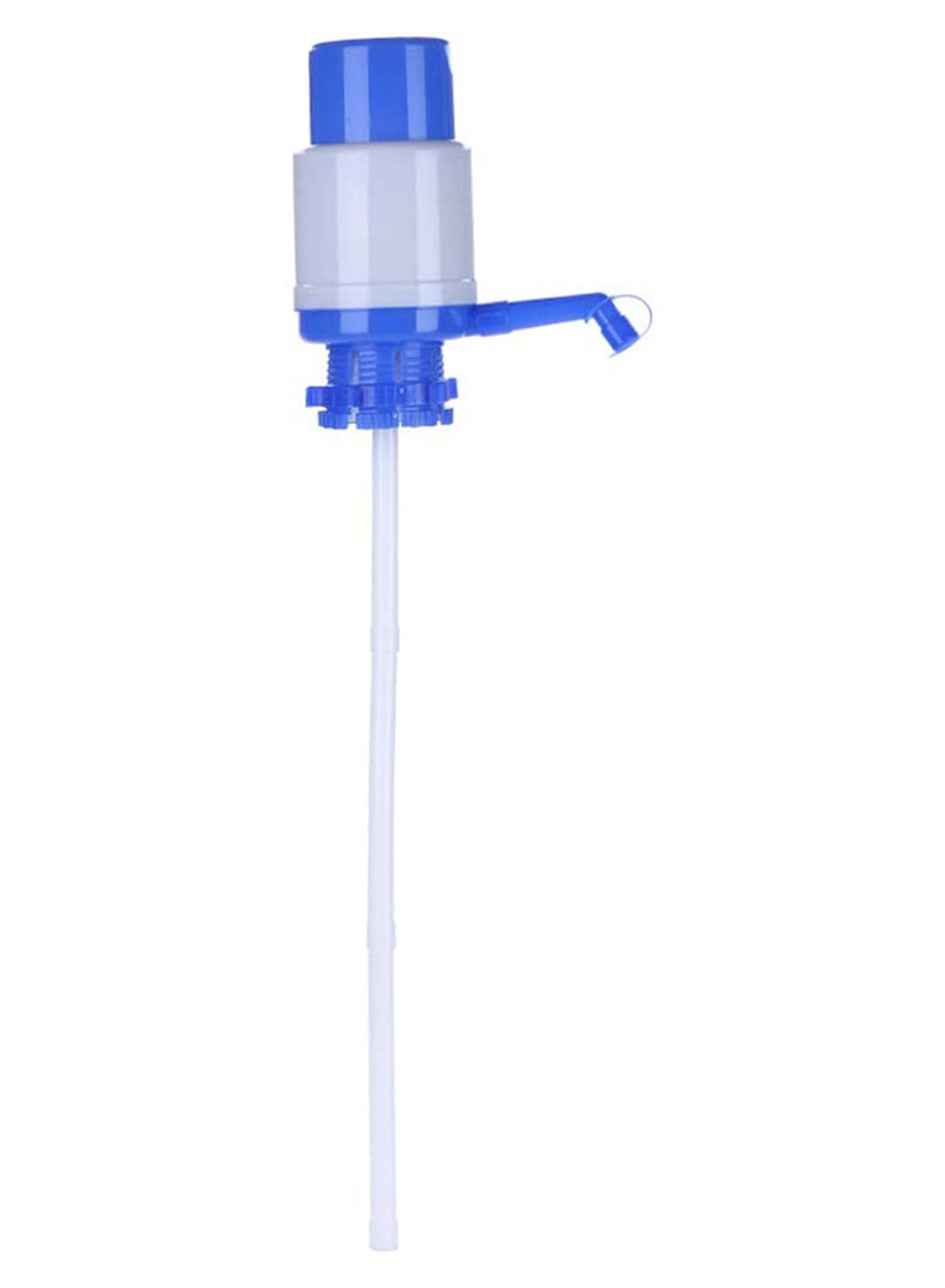 Hand Press Water Pump Dispenser White/Blue