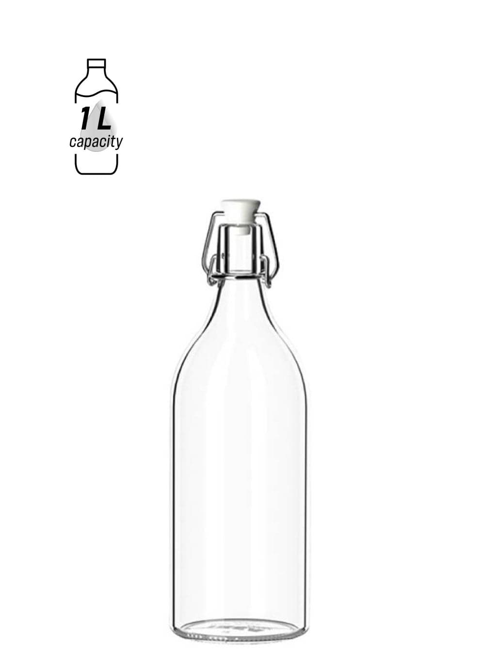 Korken Bottle With Stopper Clear Glass 1L