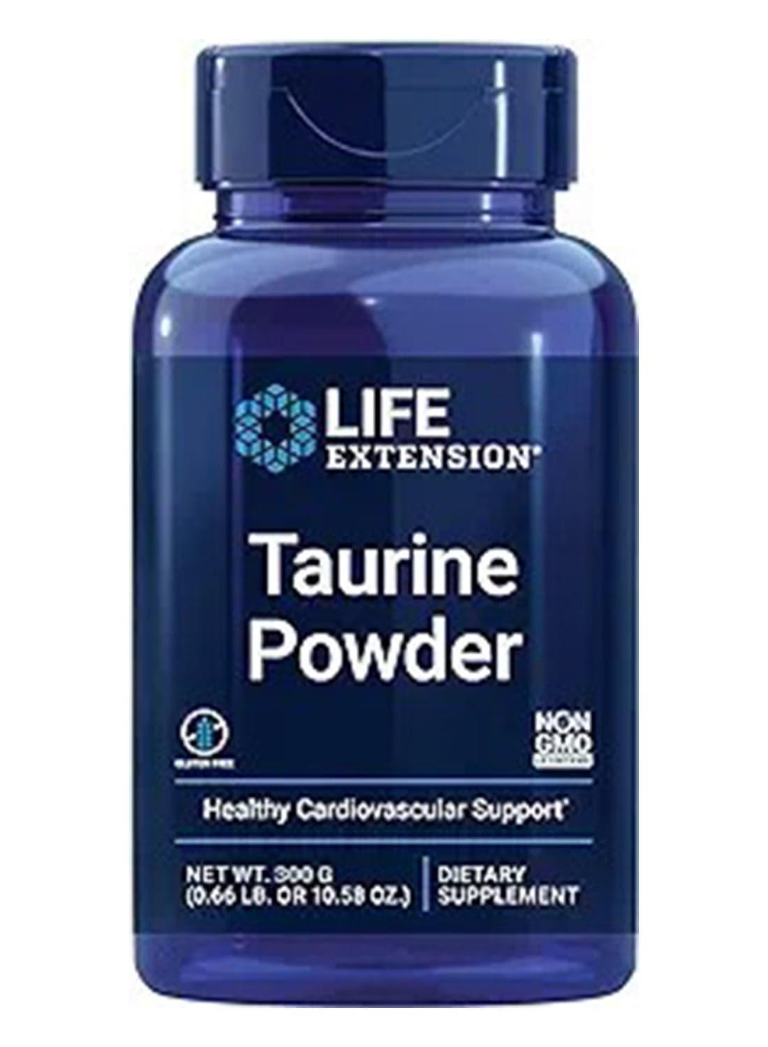 Life Extension Taurine Powder Healthy Cardiovascular Support - 300 Grams