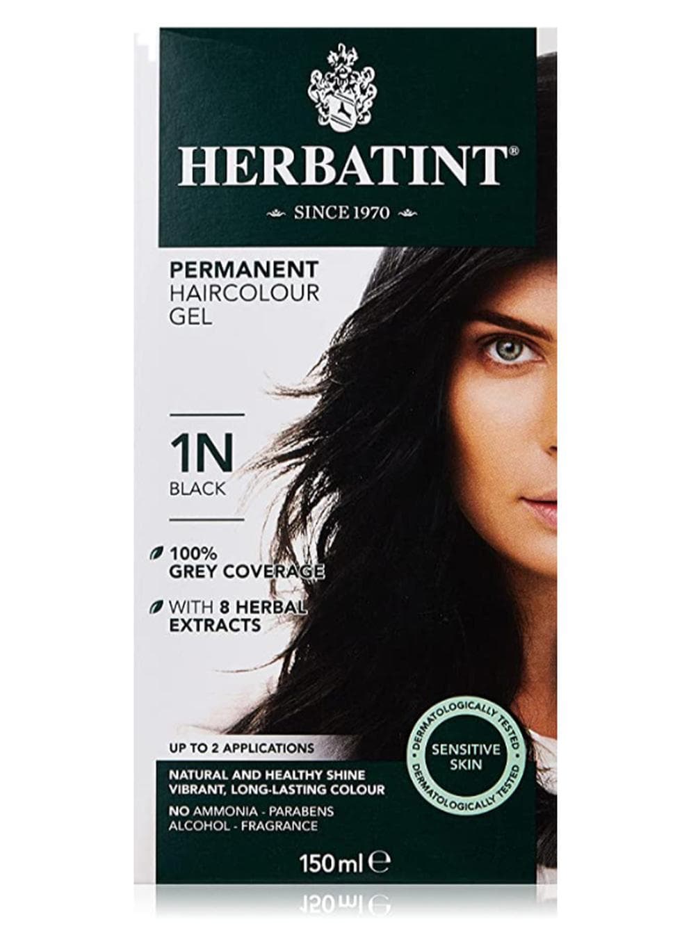 Permanent Hair Colour Gel 1N Black 150ml