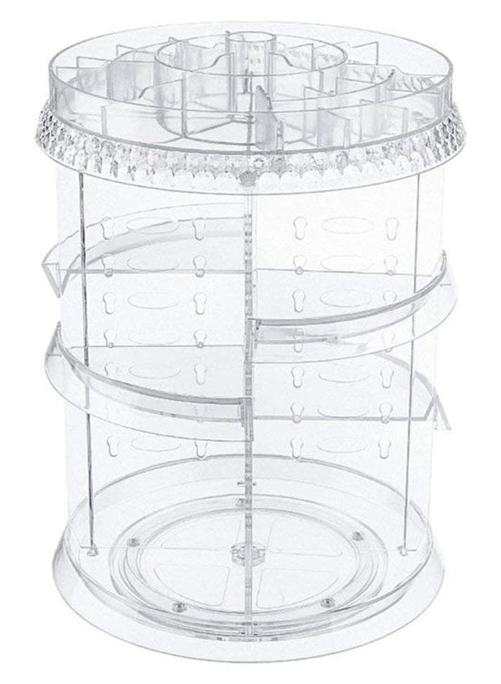 360 Degree Rotating Makeup Organizer Clear