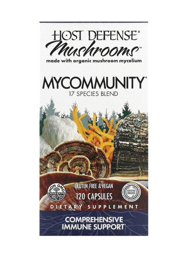 Mushrooms Mycommunity 17 Species Blend 120 Capsules Packaging May Vary
