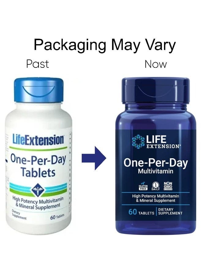 One-Per-Day Multivitamin, 60 Tablets Packaging May Vary