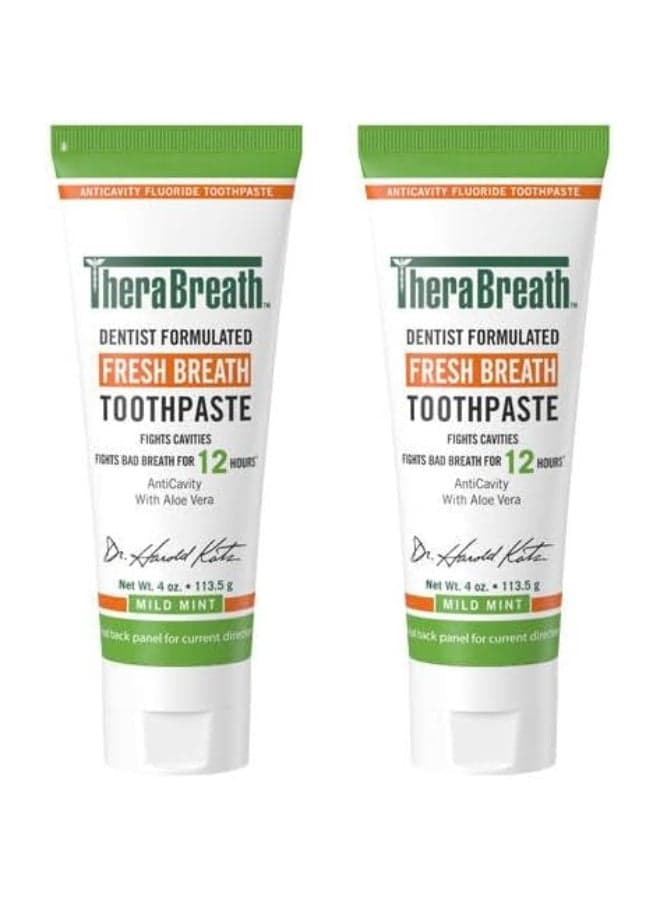 2-Piece Fresh Breath Toothpaste 2 x 4 Ounce