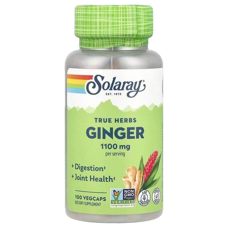 True Herbs, Ginger, 100 VegCaps Packaging May Vary