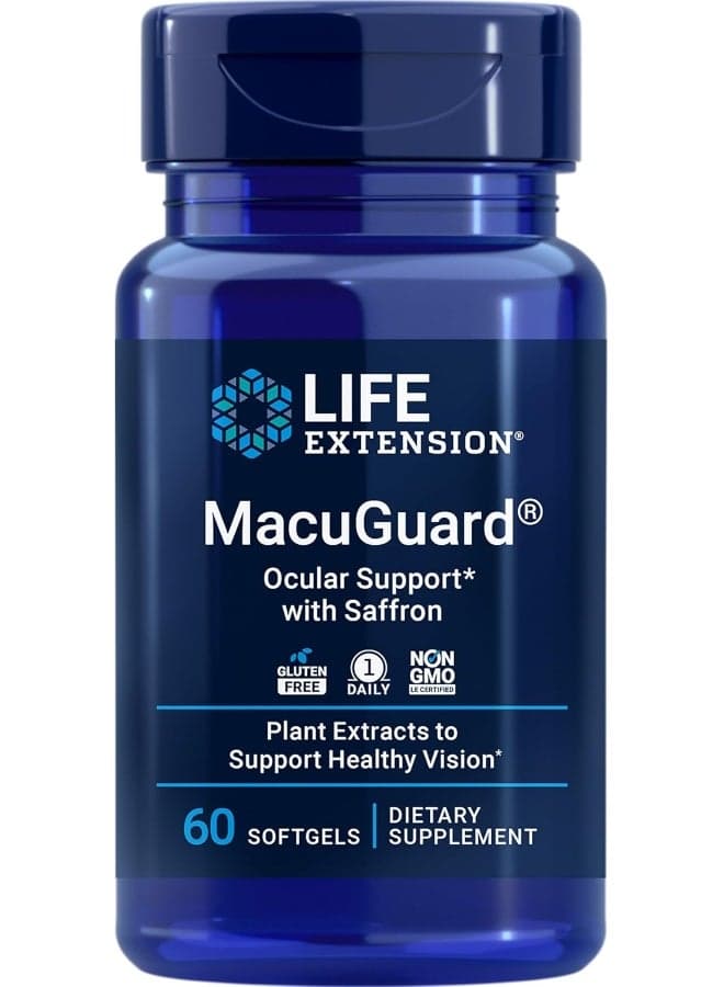 Macu Guard Ocular Support Dietary Supplement - 60 Capsules Packaging May Vary Pack Of 2
