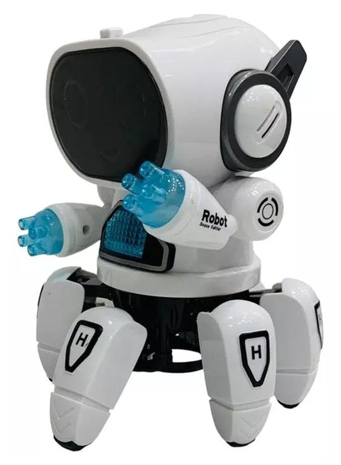 Mechanical Octopus Rc Robot With Colourful Led Light And Music For Kids 18cm