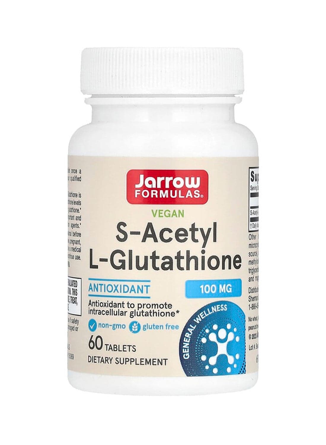 S-Acetyl L-Glutathione Dietary Supplement 100mg - 60 Tablets