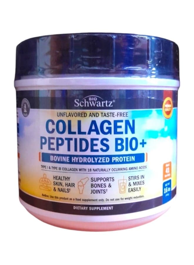 Collagen Peptides Bio+, Bovine Hydrolyzed Protein 16 Oz