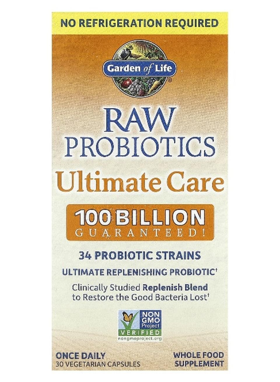 RAW Probiotics, Ultimate Care, 30 Vegetarian Capsules