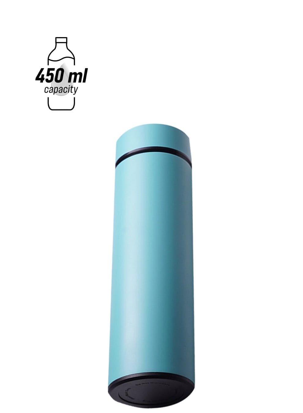 Stainless Steel Water Bottle Blue/Black 23.5 x 7.5 x 7.5cm