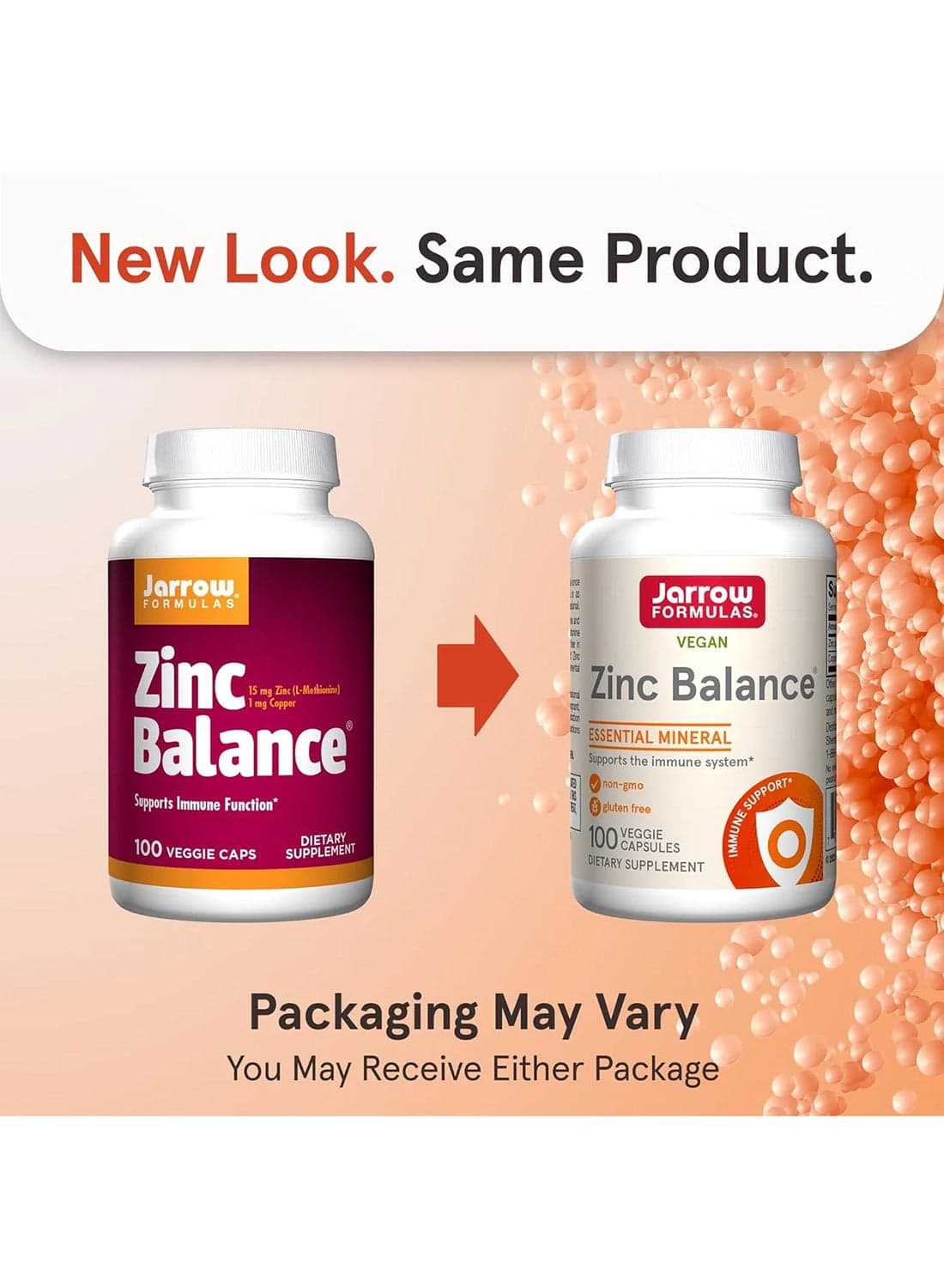 Zinc Balance Support Immune Supplement - 100 Capsules