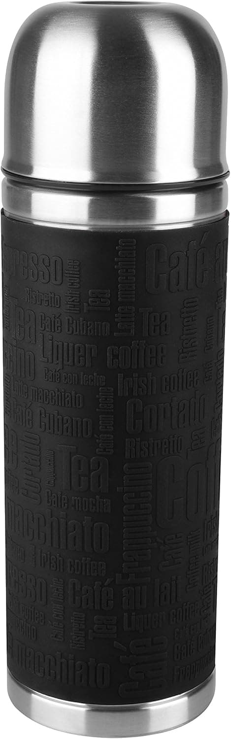 EMSA 0.5L Senator Flask – Black Black/Silver 0.5Liters