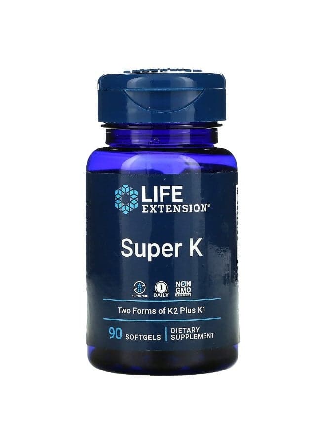 Super K, 90 Softgels Packaging May Vary
