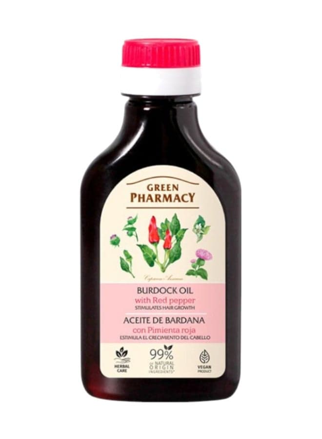Burdock Oil With Red Pepper 100 ml Packaging May Vary 100ml