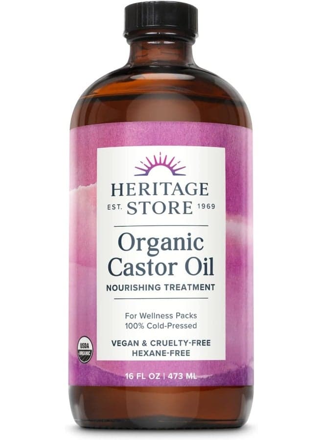 Organic Castor Oil, 16 fl oz