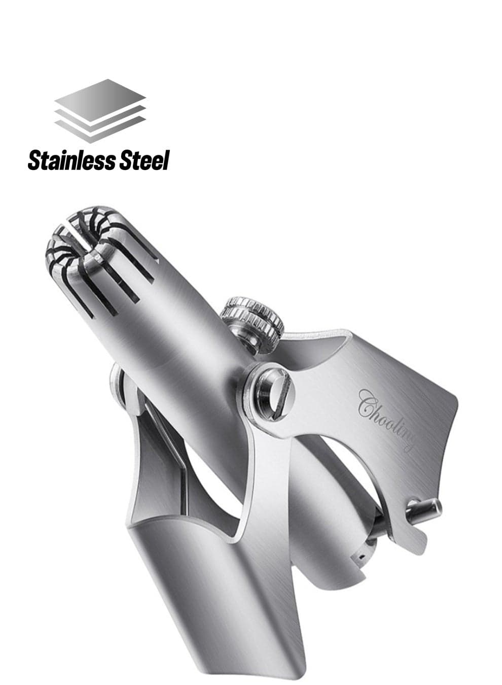Manual Nose And Ear Hair Remover Trimmer Silver