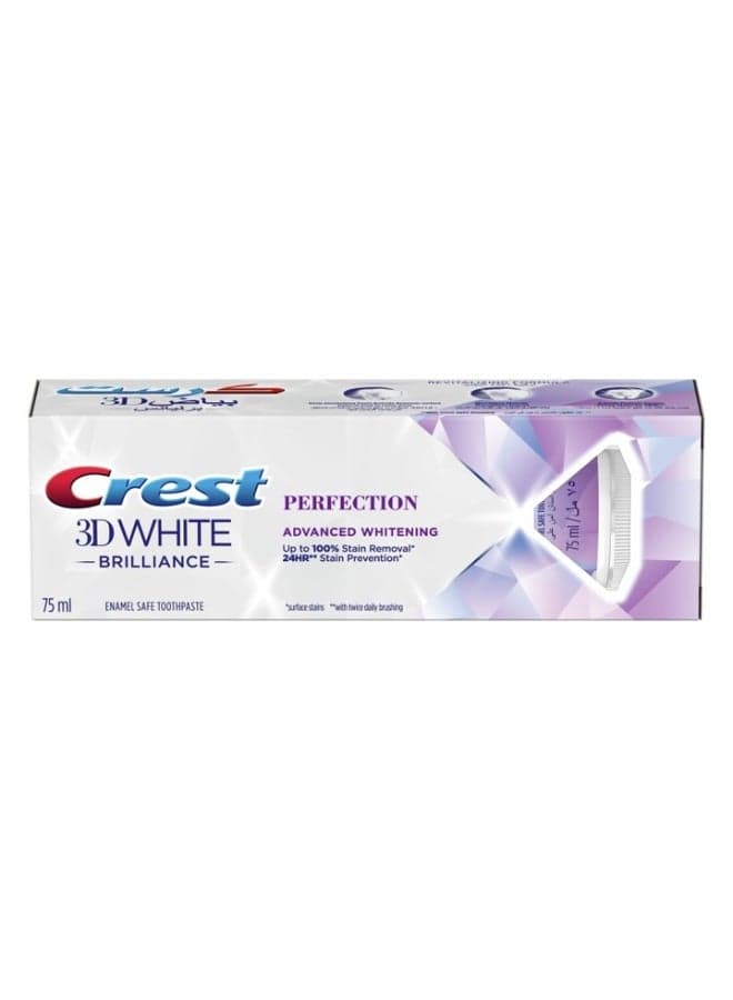 3D White Brilliance ToothPaste Advanced Whitening, 75ml white 75ml