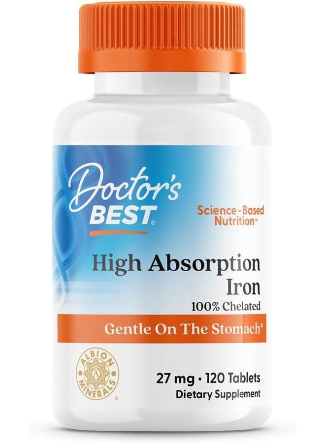 High Absorption Iron 27 Mg 120 Tablets Packaging May Vary