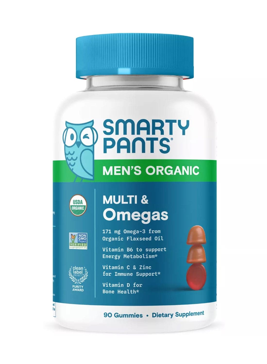Organic Mens Complete - 90 Vegetarian Gummies