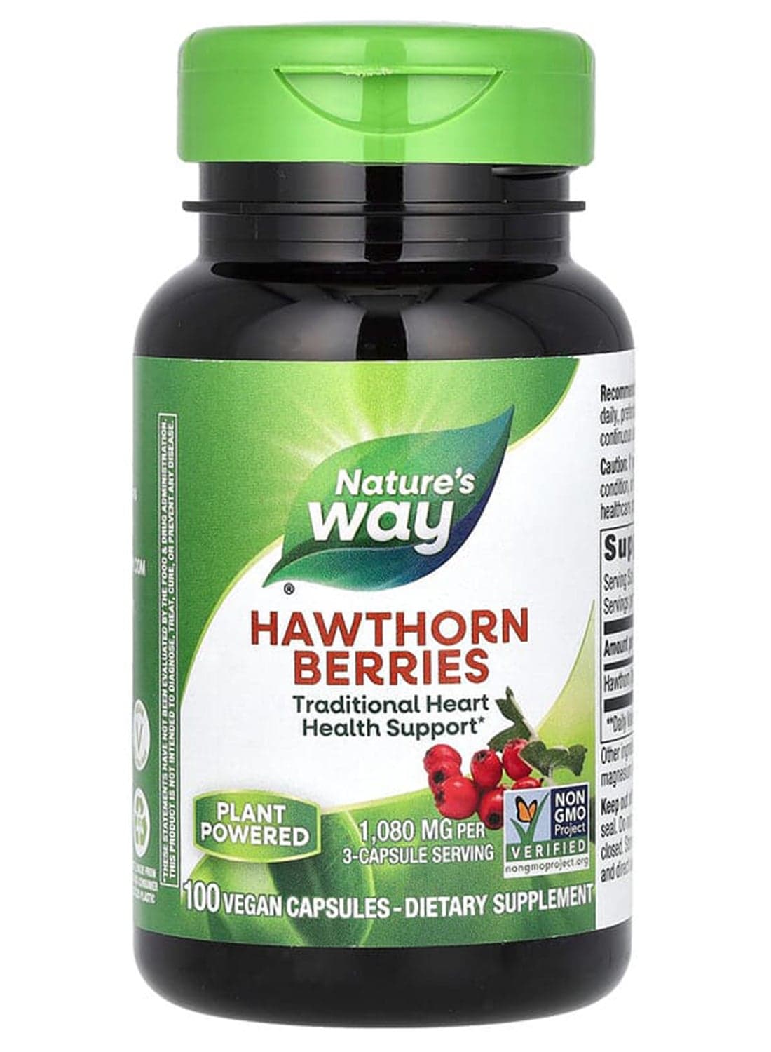 Hawthorn Berries - 100 Vegetarian Capsules