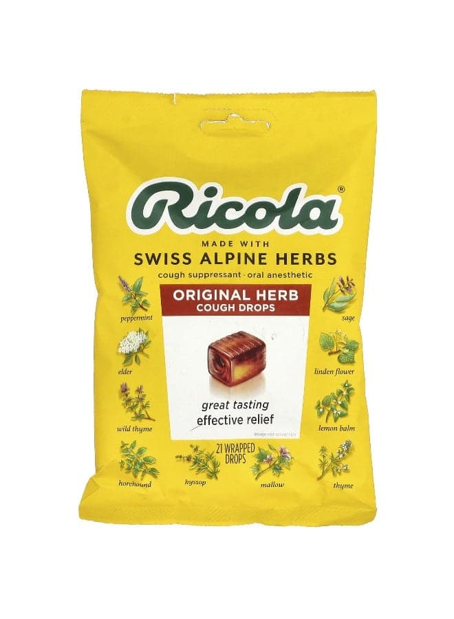 Original Herb Cough Drops 21 Wrapped Drops