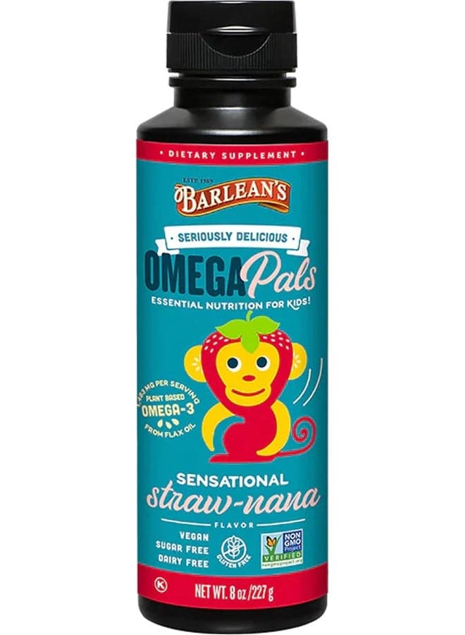 Seriously Delicious Omega Pals Sensational Straw Nana Supplement 8Oz