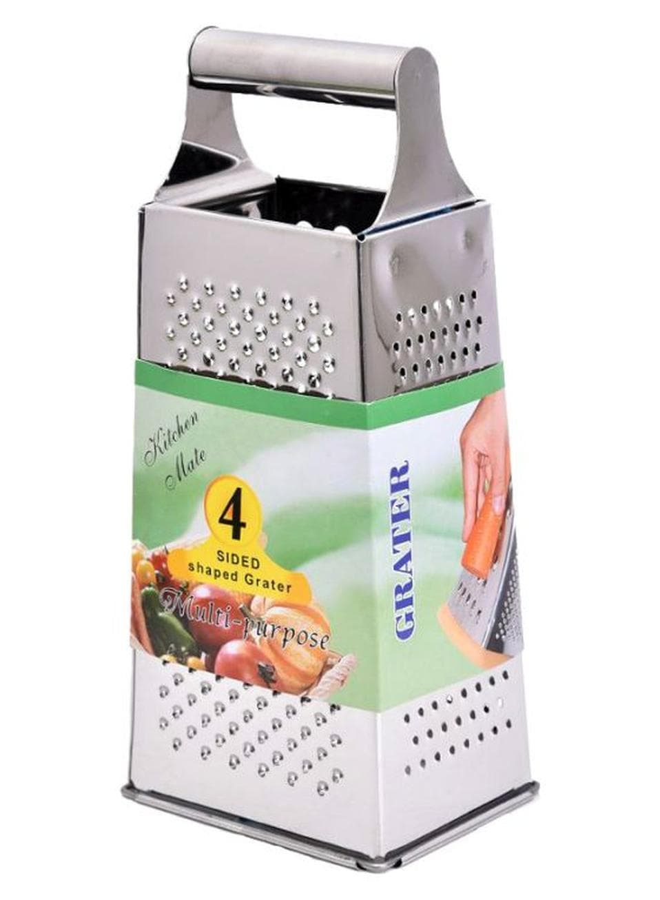 4 Sided Multi Purpose Grater Silver 23x10cm