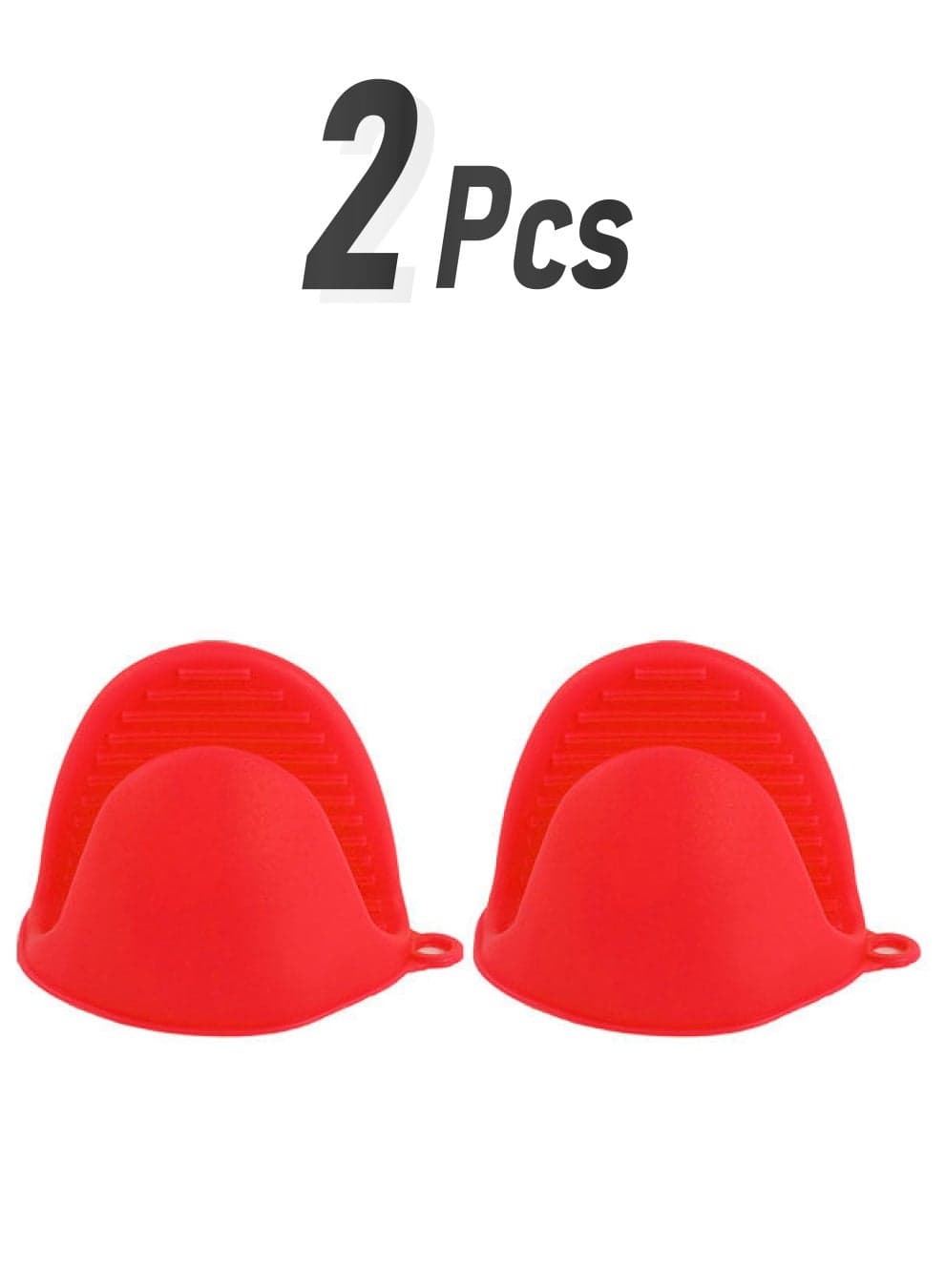 A Pair of Thick Oven Pinch Mitts, Heat Resistant Anti-Scald Gloves for Cooking Pinch Grips, Pot Holder and Potholder for Kitchen, Food-Grade Silicone red 15*5*10cm