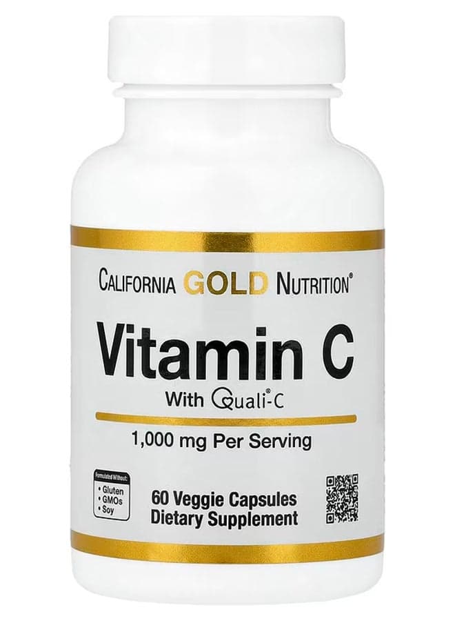 Vitamin C Quali-C Dietary Supplement - 60 Veggie Capsules