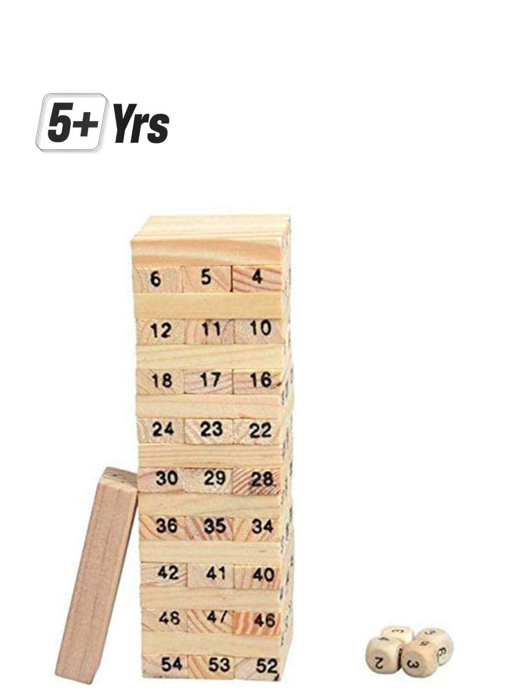 KB-852M987541 Wooden Tower Building Blocks Domino Jenga Game Toy 5+ Years