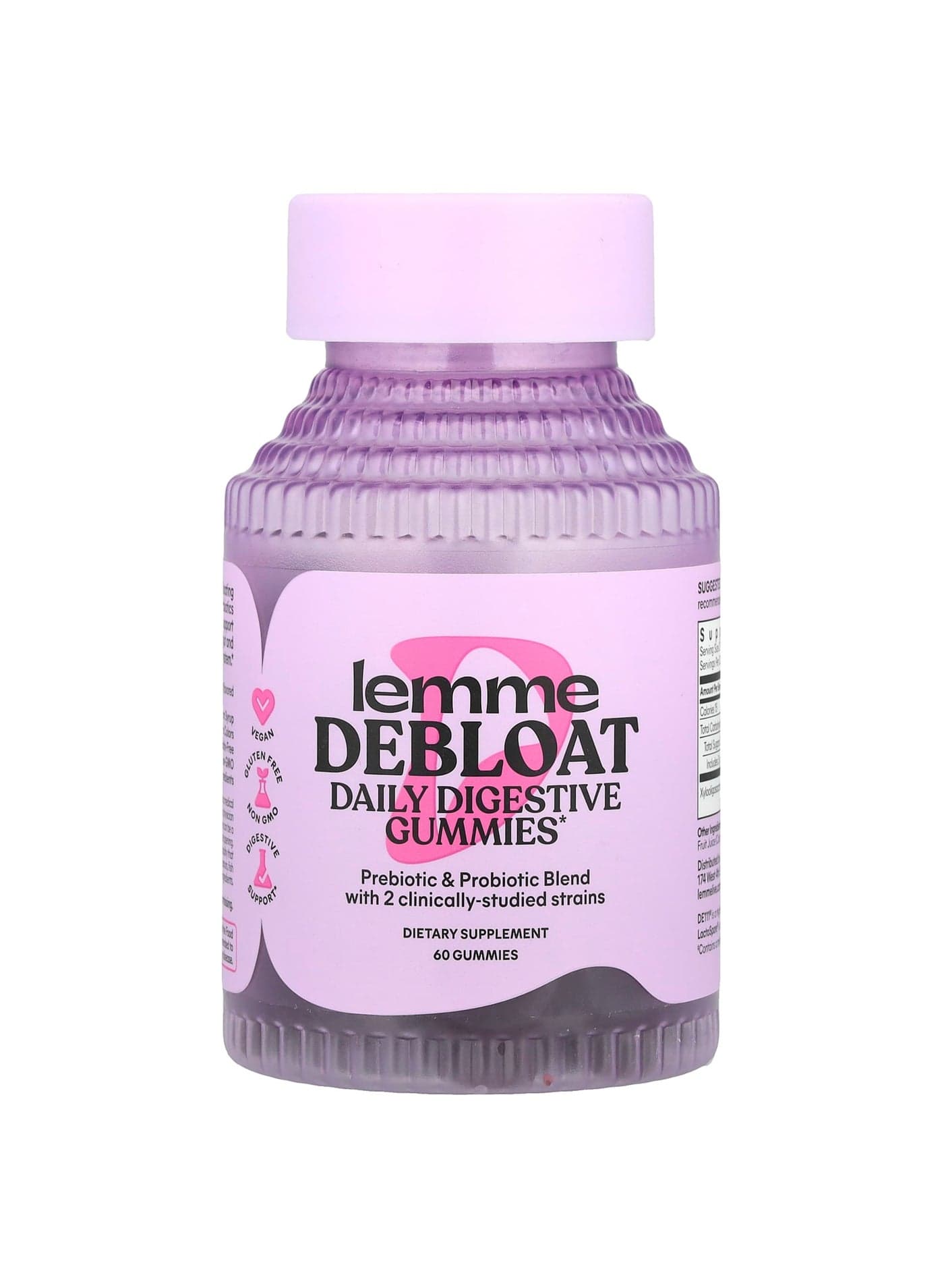 Debloat, Daily Digestive Probiotic Gummies, 60 Gummies