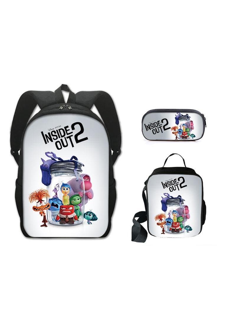 3 pcs set Inside Out 2 Backpacks Anime Kids backpack Lightweight Backpacks Students Casual Backpack