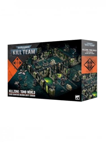 Games Workshop Killzone Tomb World Modular Necron Terrain Set for Kill Team with Game Board 25 Pieces and Customizable Layout